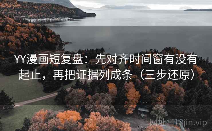 YY漫画短复盘：先对齐时间窗有没有起止，再把证据列成条（三步还原）
